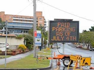 The new parking restrictions around the Lismore Base Hospital have not been popular. Hunter Street. Picture: Cathy Adams