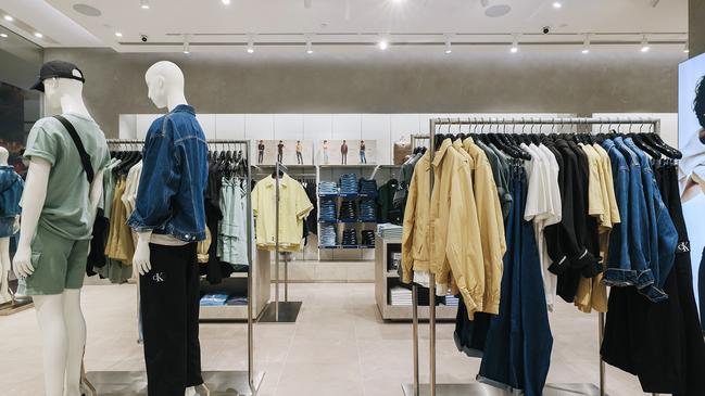 The Calvin Klein store has opened at Westfield Parramatta. Picture: William Bleakley