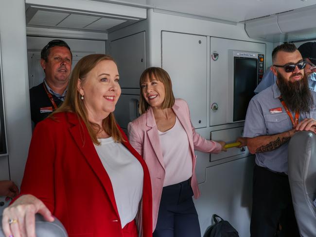 Transport Minister Jo Haylen and Sydney Trains Chief Executive Matt Longland joined hundreds of train fans to welcome the new service.