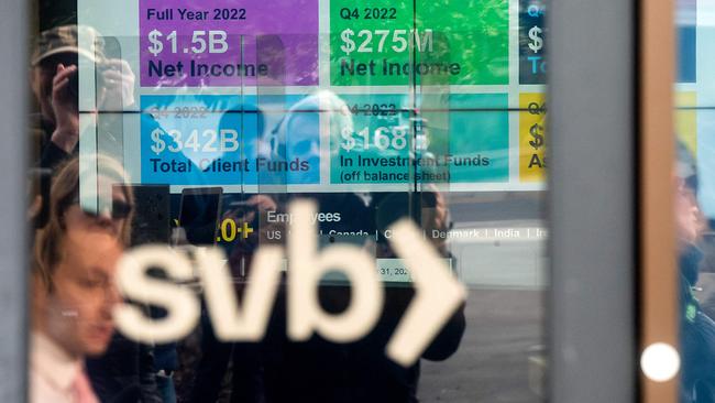 The collapse of Silicon Valley Bank has exposed regulatory gaps in the US. Picture: AFP