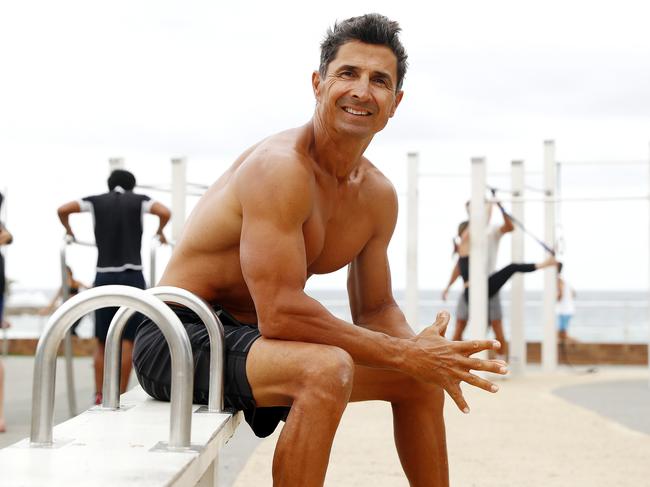 Marcus Bondi is again attempting to break a world record for chin ups. Picture: Sam Ruttyn