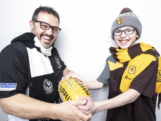 Shiploads director Ashley Wilson with his 13-year-old son Alex. Picture EDDIE SAFARIK