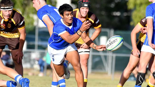 St Edmund's College player Tafito Falaniko Ah-ki AIC First XV rugby between Padua College and St Edmund's College Saturday May 13, 2023. Picture, John Gass