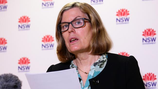 NSW chief health officer Dr Kerry Chant on Wednesday. Picture: NCA NewsWire / Gaye Gerard