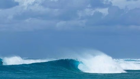 Huge surf off Straddie coast on Tuesday. Picture: Contributed