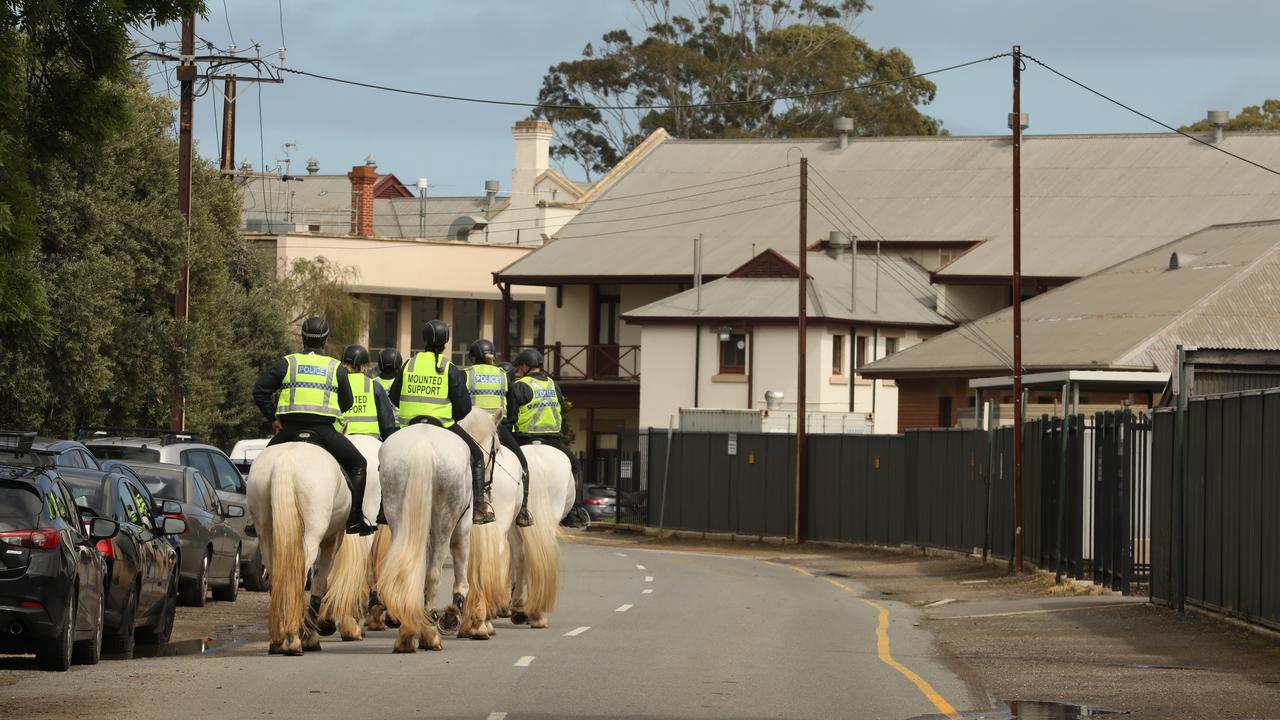 Old buildings at the Thebarton Police Barracks – the site would be torn down for the new Women's and Children's Hospital. Picture: Dean Martin