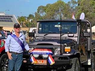 Anthony De Ruiter with his prize-winning 1983 model Toyota LandCruiser HJ47. Picture: Contributed