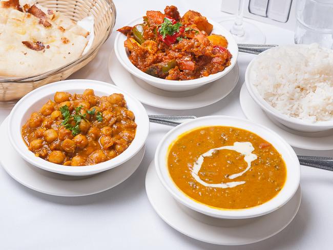 Selection of curries at The Standpipe Hotel, Port Augusta Picture: Supplied