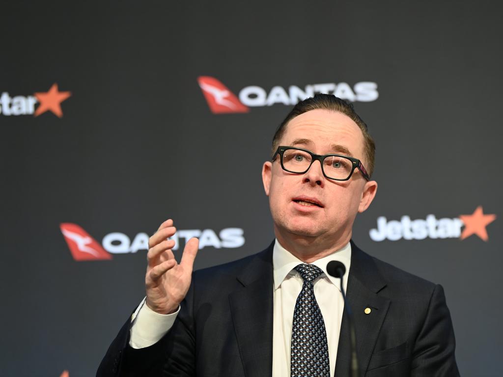 QANTAS CEO Alan Joyce said the campaign was an effort to thank its passengers who had done the right thing. Picture: NCA NewsWire / Jeremy Piper