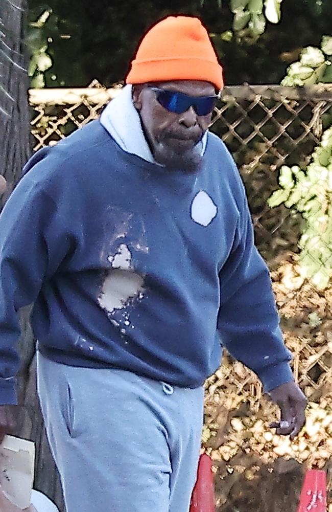 Mr T. looked unrecognisable as he made an extremely rare public outing to run errands near his home in the San Fernando Valley. Picture: Coleman-Rayner