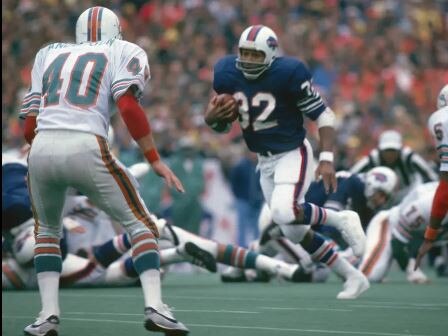 OJ Simpson was a star for the Buffalo Bills in the 1970s. Picture: Supplied