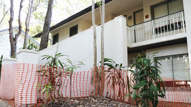 Outside a block of rooms at Palmer Coolum Resort on the Sunshine Coast. Pics Tara Croser.