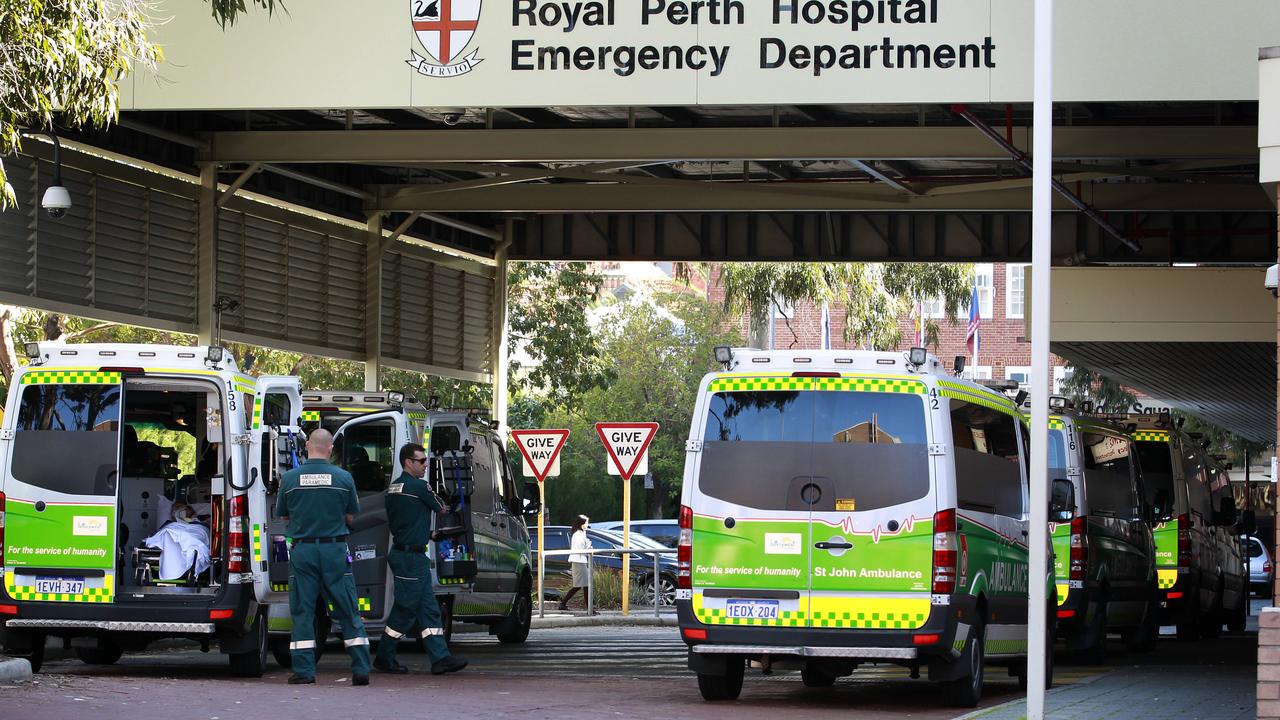 The man underwent surgery at Royal Perth Hospital.