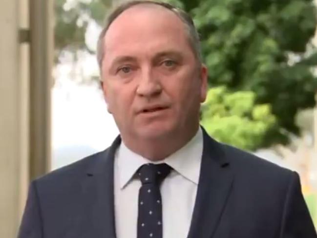 Barnaby Joyce has apologised to his wife, daughters, and new partner. Picture: ABC