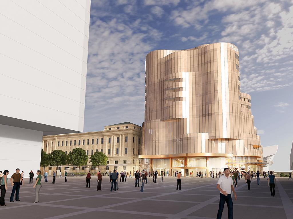 New designs for the proposed redevelopment of the Adelaide Casino have been released. Picture: SkyCity