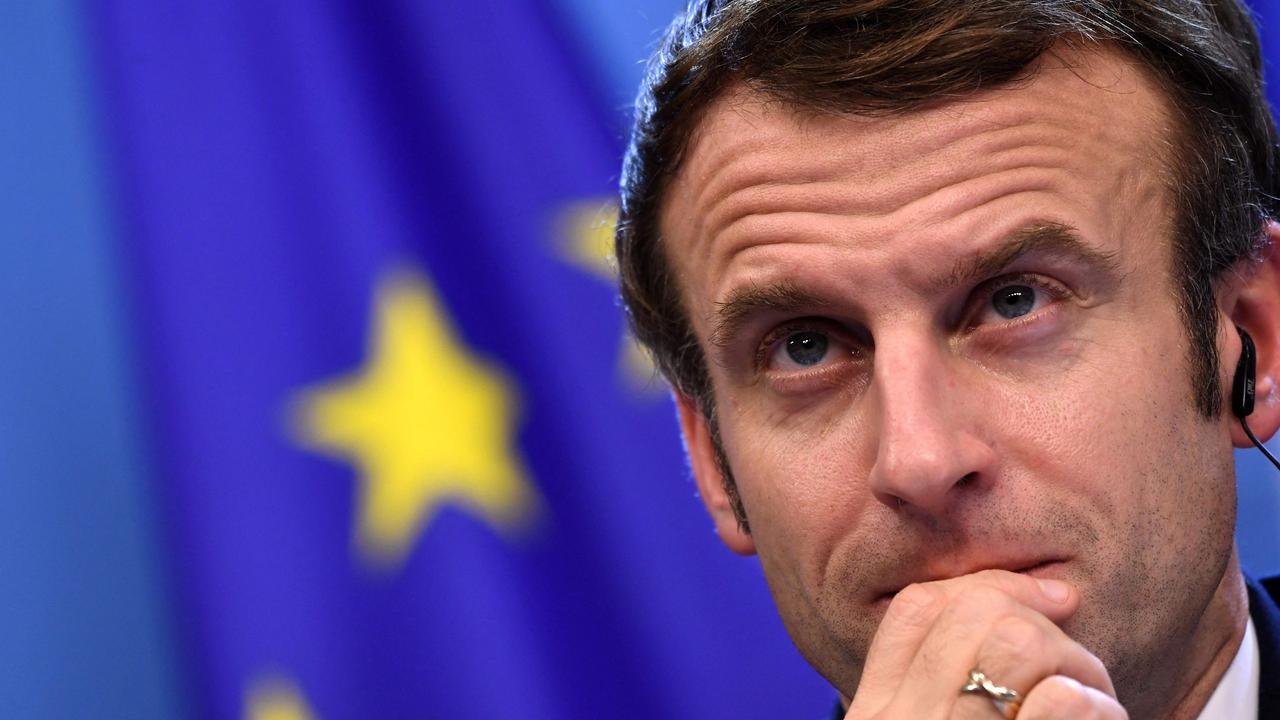 French President Emmanuel Macron says he is deliberately trying to make life tough for the unvaccinated. Picture: John Thys/Pool/AFP