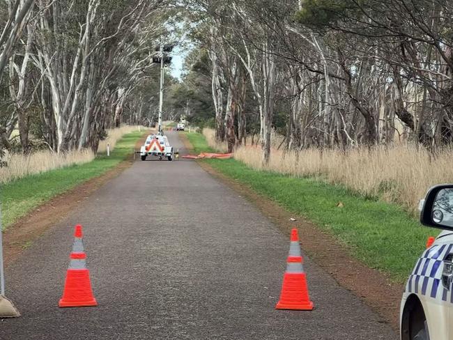 Locals say it is a shared single-lane route. Picture: 9 News