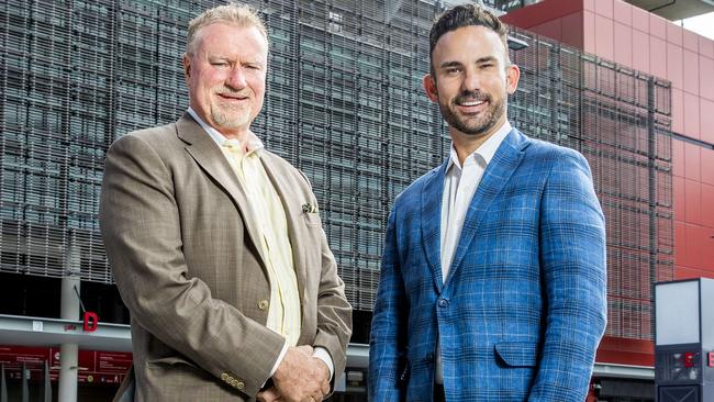 Steve Johnson from Ipswich Jets and Nick Livermore from Brisbane Bombers have joined forces to bid for the NRLâs 17th licence, Wednesday, February 3, 2021 - Picture: Richard Walker