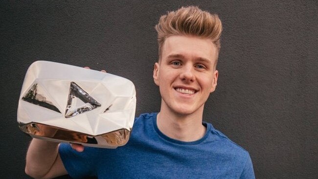 Lachlan Power was the first Australian YouTuber to reach more than 10 million subscribers. Picture: Instagram / Lachlan Power