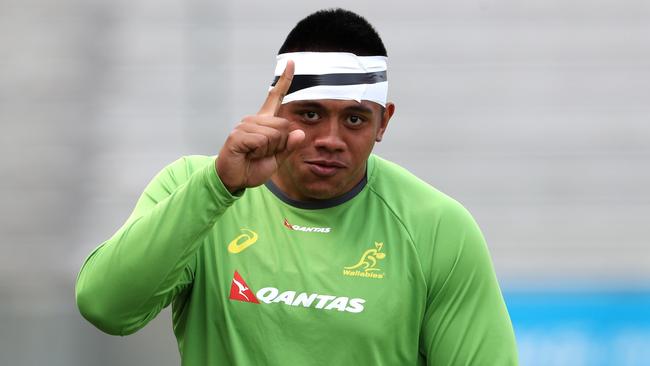 Wallabies prop Allan Alaalatoa.