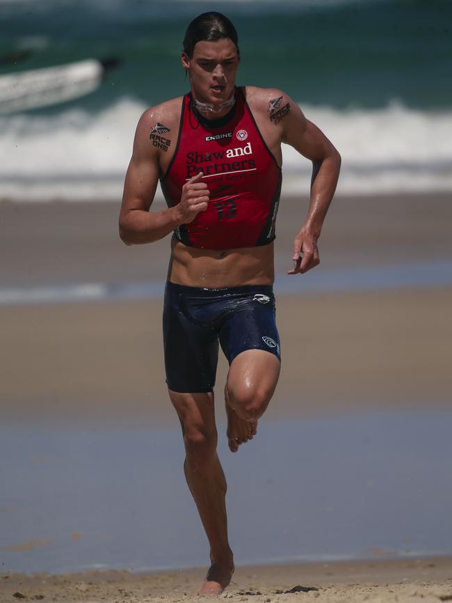 Ethan Callaghan on Day 1 of the Shaw and Partners Iron Man /Woman Series at North Burleigh. Picture: Glenn Campbell