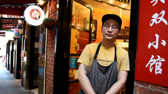 Wu’s Authentic Chinese Street Food owner Sean Wu. Picture: Toby Zerna