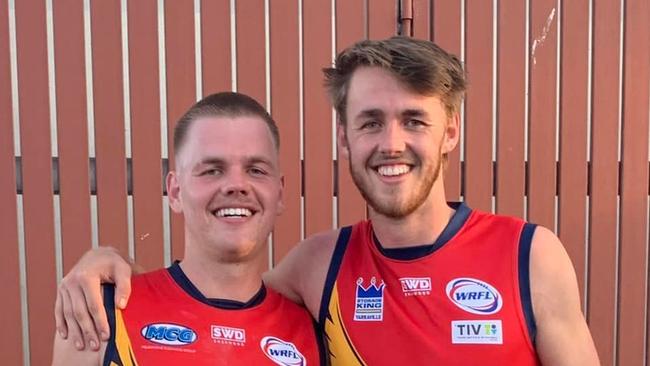 Blake and Lachlan Green played their first game together. Photo: Facebook.