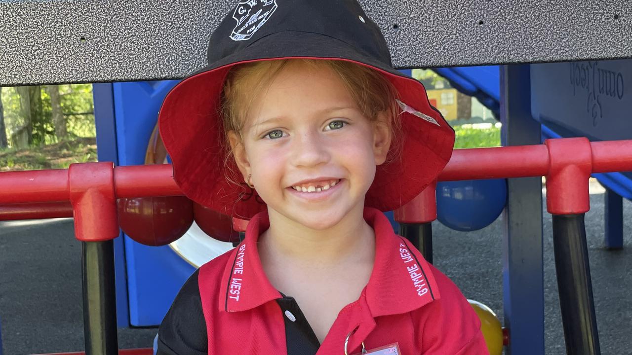 Skylee Beazley – Gympie West State School prep students on first day, Monday January 22, 2024.