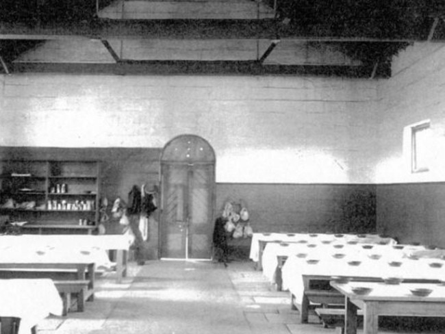 The Mess Hall interior in the 1870s. Picture: Sydney Harbour Federation Trust.