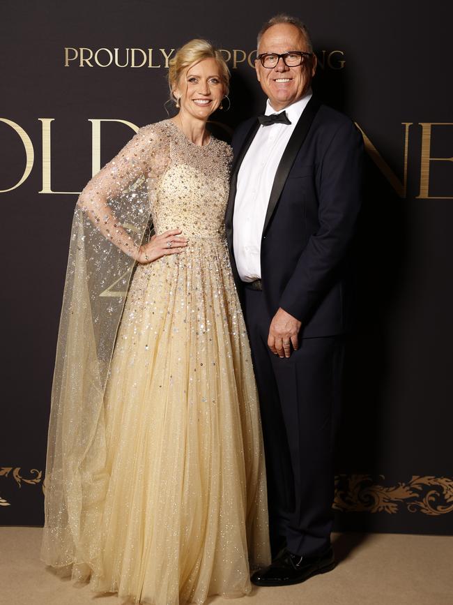 Jo and Tom Pongrass at the Gold Dinner fundraiser for the Sydney Children’s Hospital. Picture: Jonathan Ng