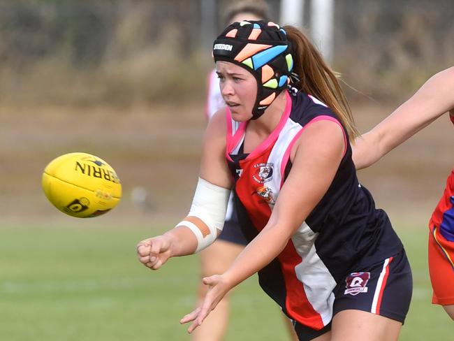Townsville women's AFL game between Northern Beaches Suns and Curra Swans at Murray Sporting Complex. Swans Elisha Gallagher. Picture: Evan Morgan
