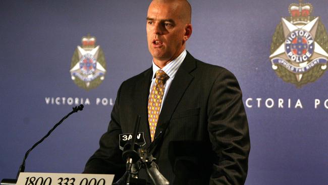 Then-Victoria Police Commissioner Simon Overland.