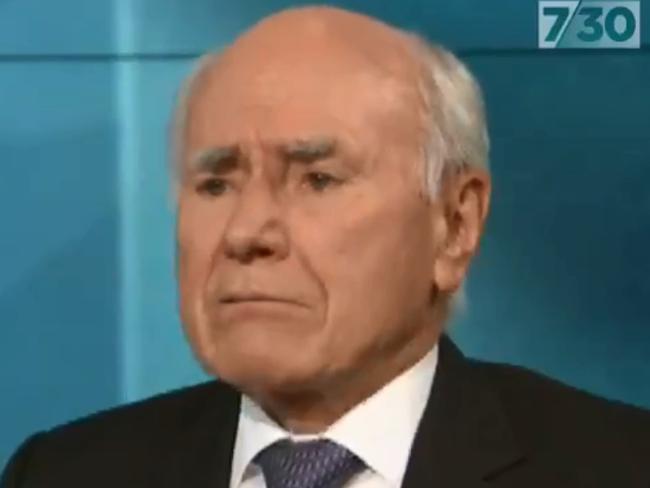 John Howard on ABC'S 7:30