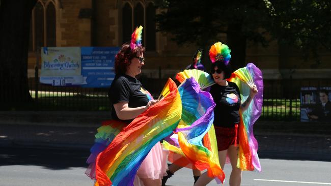 TasPride pride march Hobart 2025. Picture: Elise Kaine