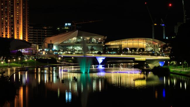 The Adelaide Riverbank Precinct, with the Festival Theatre and Convention Centre in the background. Picture: Matt Turner