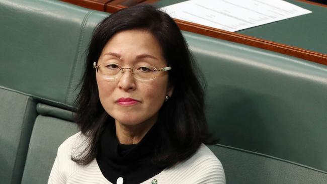 Gladys Liu during Question Time in Parliament House in Canberra. Picture Gary Ramage