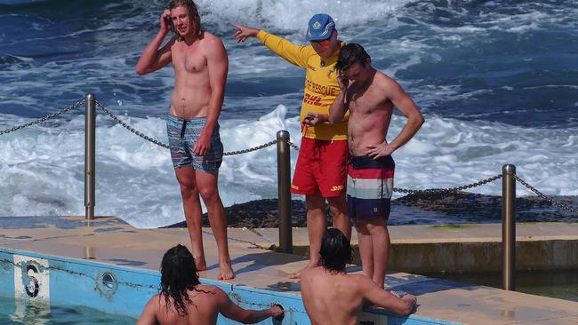 Missing swimmer search at Sth Curl Curl, Sydney, NSW, Australia on October 18 2015. Photo: Kate Zarifeh