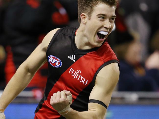 Zach Merrett could captain Essendon if Brendon Goddard misses next week with injury. Picture: Michael Klein