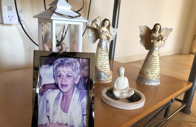 A shrine to Maureen in her sister Anne's home.