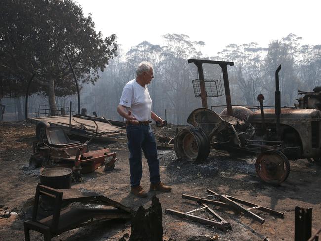 The farmer retired after Black Summer, too “defeated” to rebuild his business. Picture: David Swift