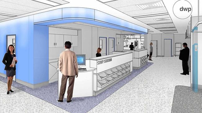 An artists impression of the ED nurses station. Picture: Contributed