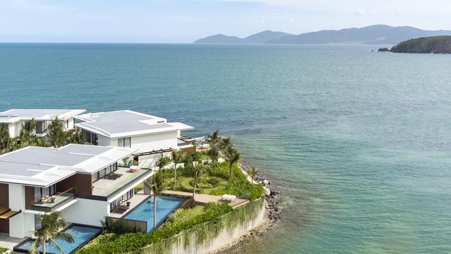 Some of the oceanfront suites with plunge pools.