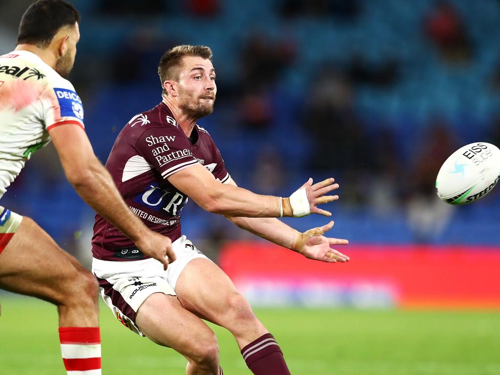 Kieran Foran took the reins in the absence of Daly Cherry-Evans and Tom Trbojevic. (Photo by Chris Hyde/Getty Images)