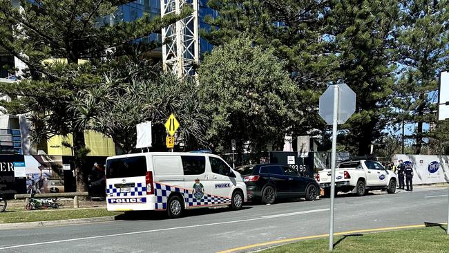 Police were called to the Tomkins building site at Midwater Main Beach on the Gold Coast, September 3, 2024.