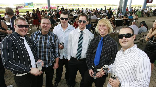 Stace, Ryan, Wayne, Clint, Shane and Dan in 2009. Picture: Barry Leddicoat