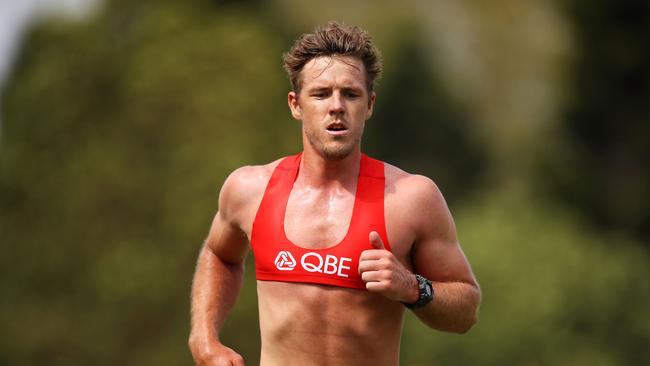 Luke Parker at Lakeside Oval. Picture: Mark Kolbe/Getty