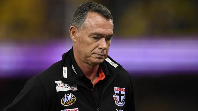 His boys tried hard for him, but Alan Richardson’s Saints just weren’t good enough against the Tigers. Picture: AAP