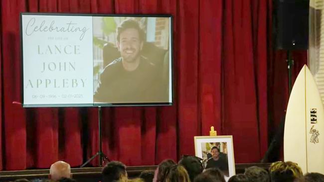 Friends and family packed out The Institute Streaky Bay on Monday to pay tribute to Lance Appleby. Picture: Supplied