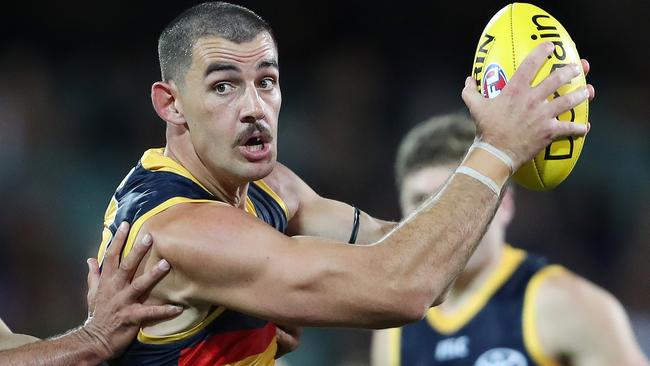 Taylor Walker says the Crows are more concerned about the on-field stuff than what might happen with the fixture. Picture: Sarah Reed