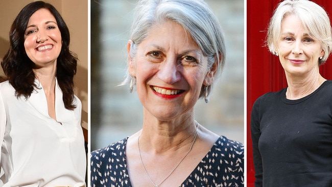 Adelaide City councillor Mary Couros, Lord Mayor Sandy Verschoor and councillor Anne Moran